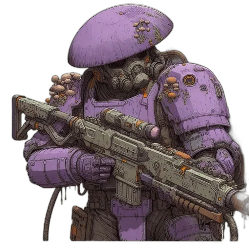 weapon, robot, staff, concept art transparent PNG cut-out