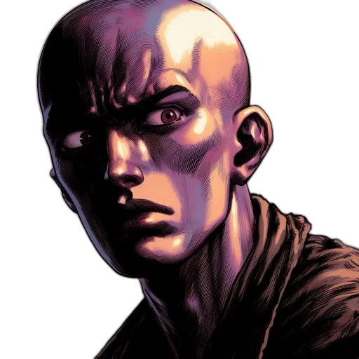 face, mask, comic book art, concept art transparent PNG cut-out