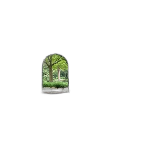 tree, furniture, building, car transparent PNG cut-out
