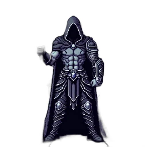 jacket, staff, mask, sword transparent PNG cut-out