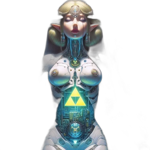 robot, jewelry, dress, crown transparent PNG cut-out