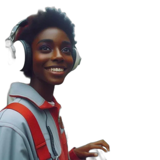 jacket, face, creature, robot transparent PNG cut-out