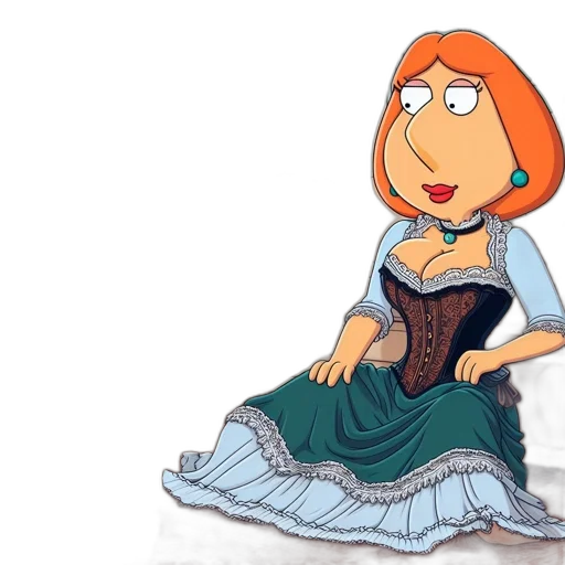 dress, crown, jewelry, cartoon transparent PNG cut-out