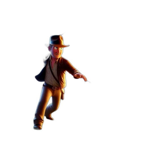 jacket, hat, weapon, creature transparent PNG cut-out