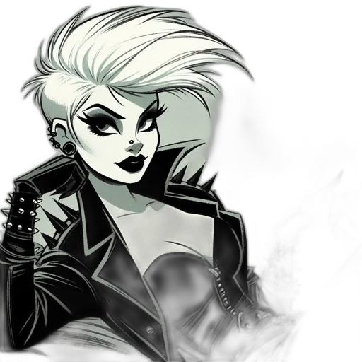 jacket, comic book art, cartoon, concept art transparent PNG cut-out