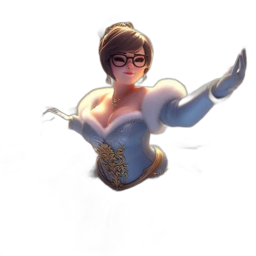 staff, weapon, crown, dress transparent PNG cut-out