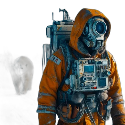 robot, jacket, creature, concept art transparent PNG cut-out