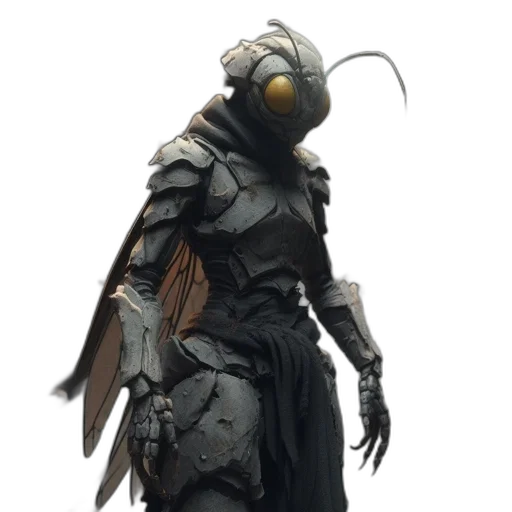 robot, mask, creature, staff transparent PNG cut-out