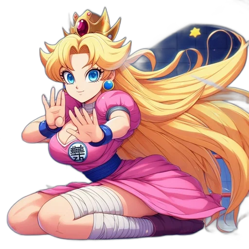dress, crown, staff, weapon transparent PNG cut-out