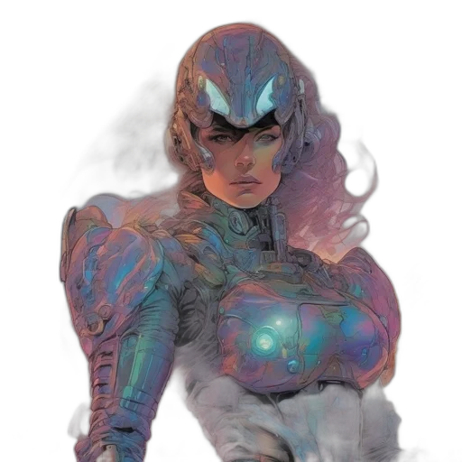 robot, dress, concept art, comic book art transparent PNG cut-out