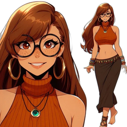 dress, concept art, anime, cartoon transparent PNG cut-out