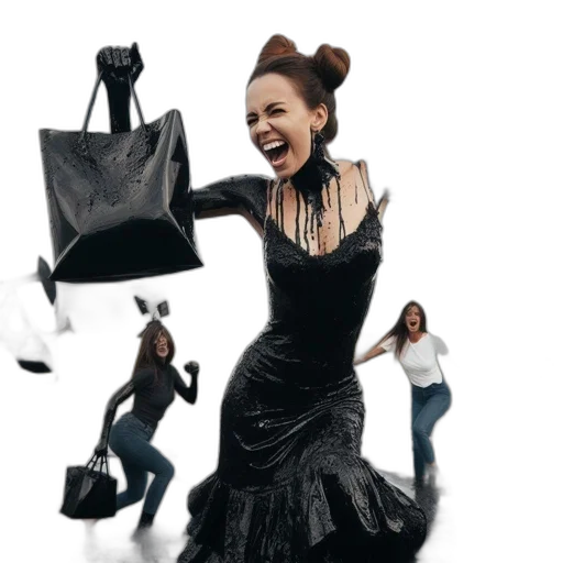 dress, concept art, photorealistic, women transparent PNG cut-out