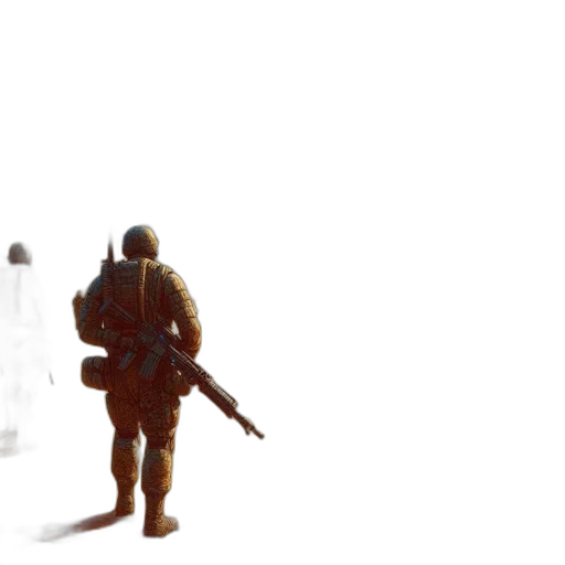 weapon, robot, sword, creature transparent PNG cut-out