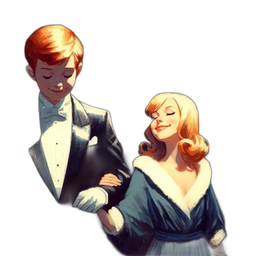 dress, concept art, comic book art, cartoon transparent PNG cut-out