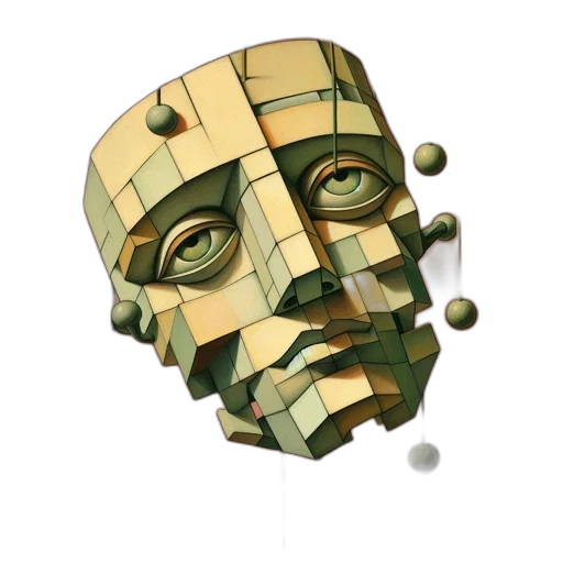 robot, mask, face, crown transparent PNG cut-out