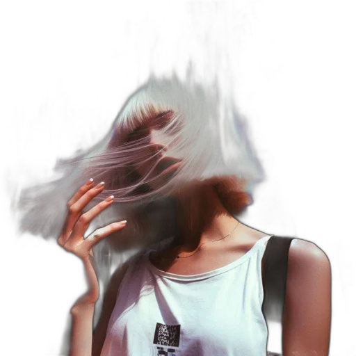 mask, face, dress, hair transparent PNG cut-out