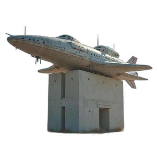 building, robot, weapon, 3d render transparent PNG cut-out