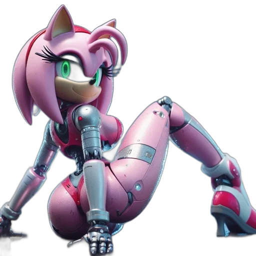 robot, concept art, 3d render, cyberpunk transparent PNG cut-out