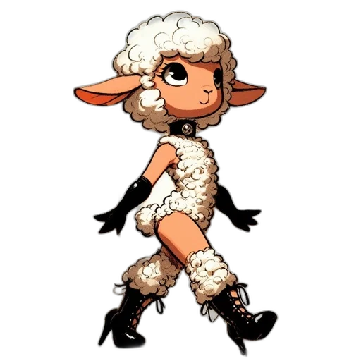 dress, animal, pixel art, concept art transparent PNG cut-out