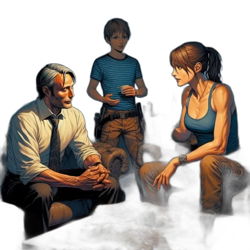 staff, concept art, comic book art, pixel art transparent PNG cut-out