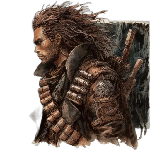 hair, sword, weapon, dragon transparent PNG cut-out