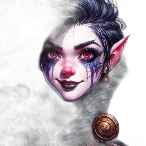 face, mask, staff, fantasy art transparent PNG cut-out