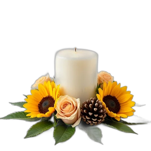 flower, jewelry, fire, earth tones transparent PNG cut-out