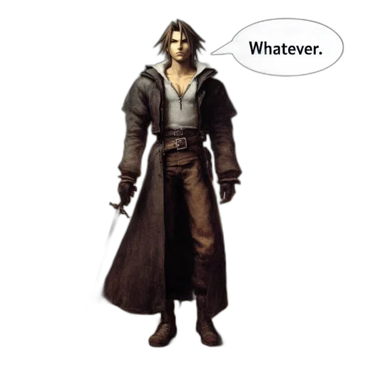 jacket, staff, sword, weapon transparent PNG cut-out