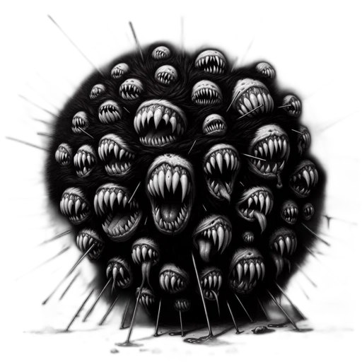 mask, creature, face, hair transparent PNG cut-out