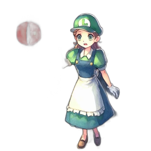 staff, dress, hat, weapon transparent PNG cut-out