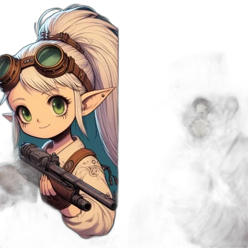 weapon, dragon, staff, face transparent PNG cut-out