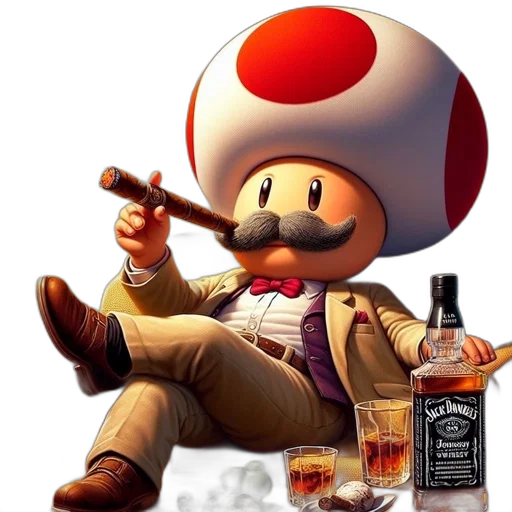 hat, bottle, animal, pixel art transparent PNG cut-out