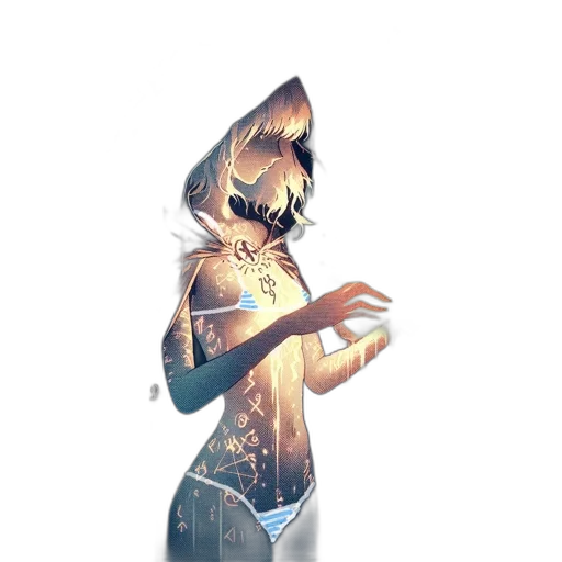 mask, staff, creature, robot transparent PNG cut-out