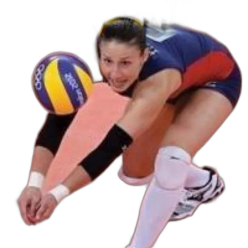 female, volleyball, player, action transparent PNG cut-out