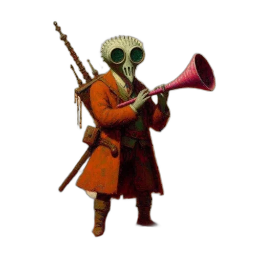 mask, staff, robot, creature transparent PNG cut-out