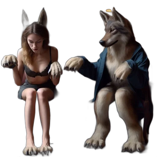 creature, animal, dress, mask transparent PNG cut-out