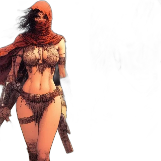 concept art, fantasy art, comic book art, 3d render transparent PNG cut-out