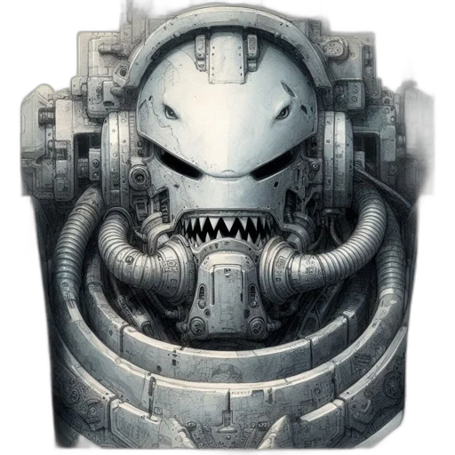 robot, mask, face, creature transparent PNG cut-out