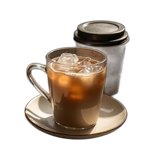 food, 3d render, photorealistic, cup transparent PNG cut-out