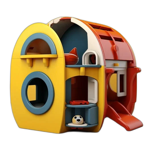 furniture, robot, 3d render, concept art transparent PNG cut-out