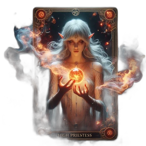 fantasy art, concept art, fire, dark transparent PNG cut-out