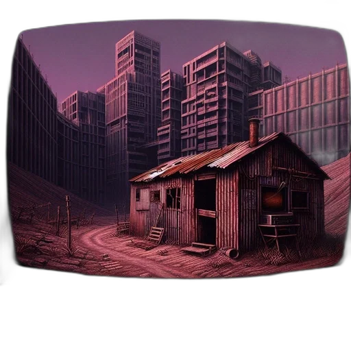 building, furniture, car, hat transparent PNG cut-out