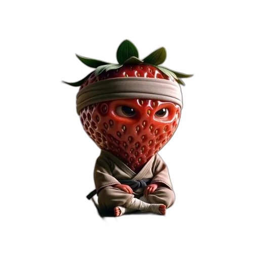 mask, creature, staff, 3d render transparent PNG cut-out