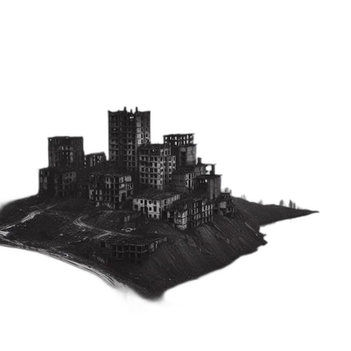 building, crown, 3d render, concept art transparent PNG cut-out