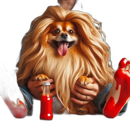 animal, staff, creature, photorealistic transparent PNG cut-out