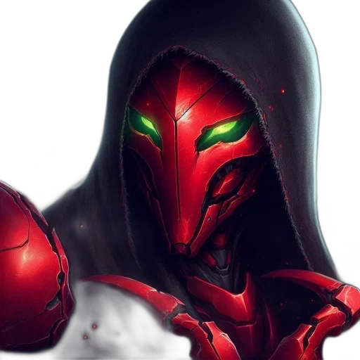 mask, concept art, comic book art, fantasy art transparent PNG cut-out