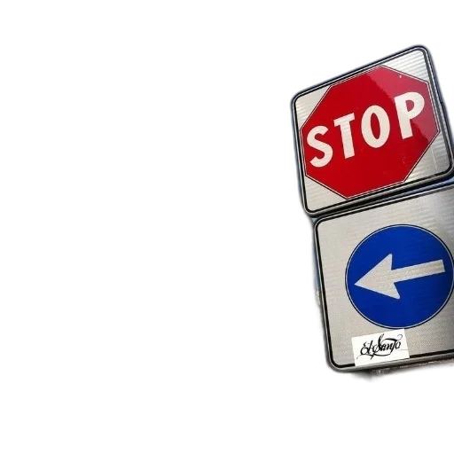 3d render, photorealistic, stop, sign transparent PNG cut-out
