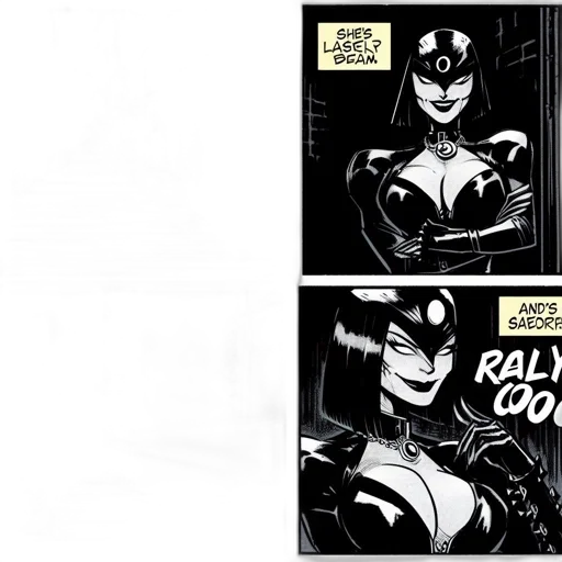 comic book art, concept art, humorous, darkly transparent PNG cut-out