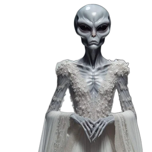 dress, creature, concept art, outer space transparent PNG cut-out