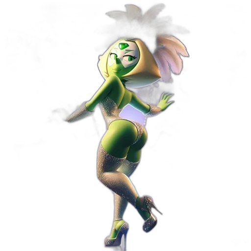 mask, creature, staff, dress transparent PNG cut-out